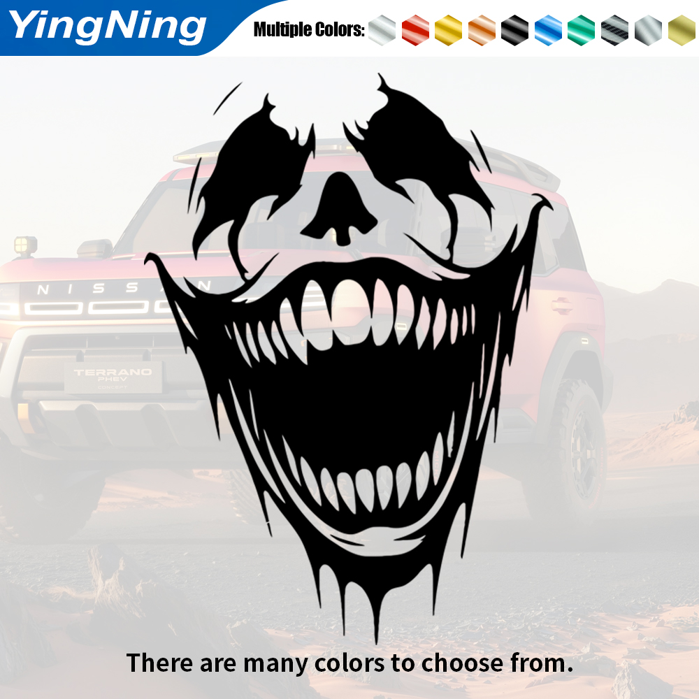 Car Accessories Joker - Korkunç Joker Gülümseme Araba Çıkartmaları Kötü