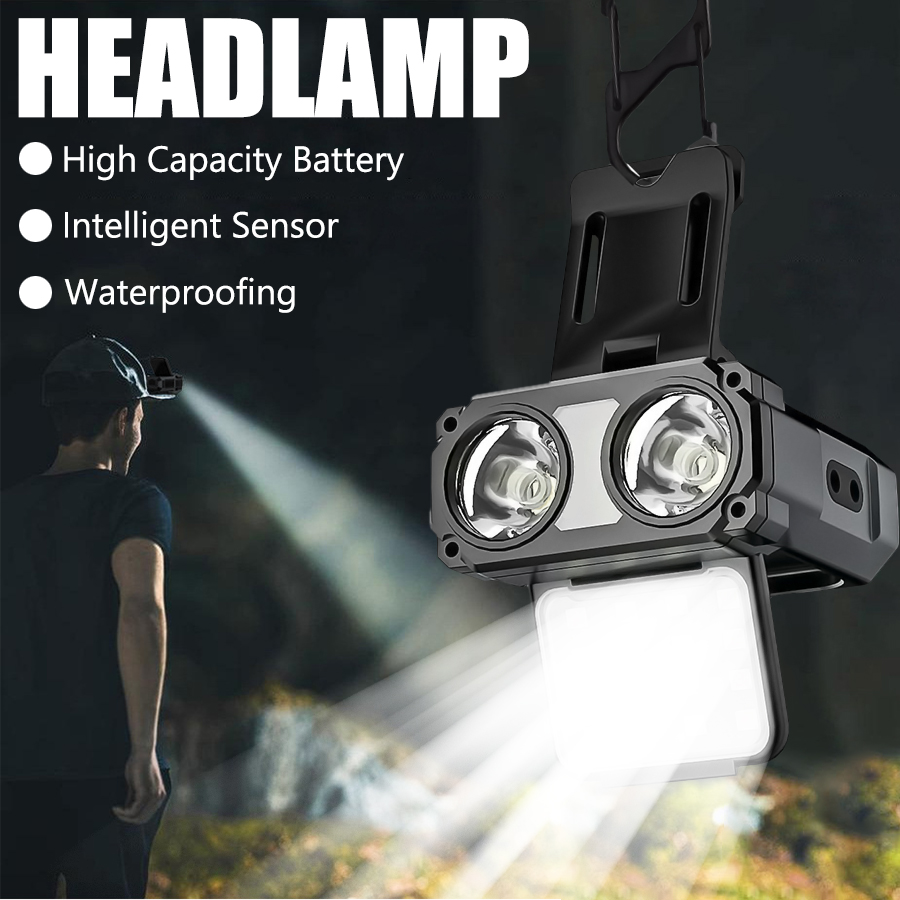Led Headlight Bulbs - Sensörlü COB LED Far Başlığı Klipsli