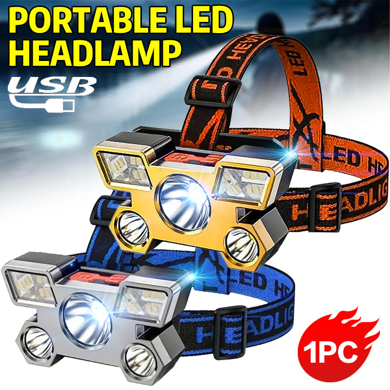 Led Headlight Bulbs - 5 LED El Feneri Dahili Lityum