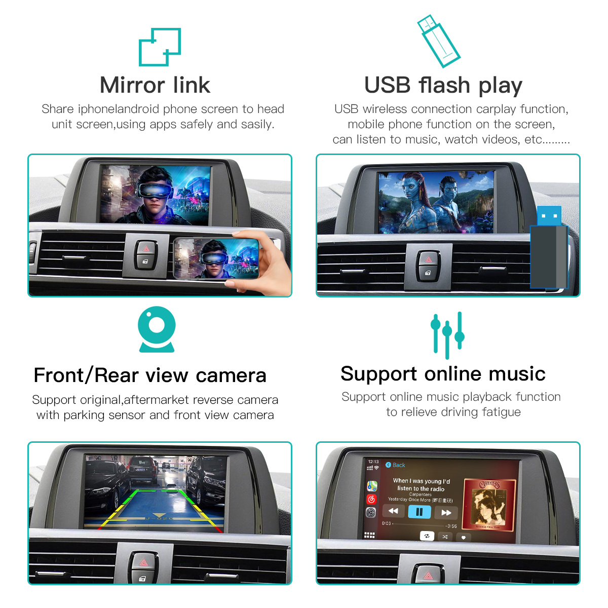 BMW NBT CIC 2008-2012 için Kab - Rear Camera For Car incelemesi ve fiyatı