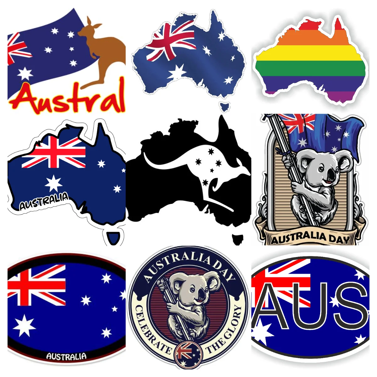 AUS Avustralya Bayrağı Harita  - Car Accessories Australia incelemesi ve fiyatı