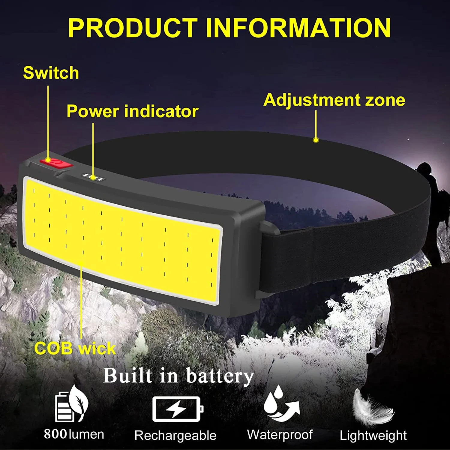 COB Taşınabilir LED Farlar Dış - Led Headlight Bulbs incelemesi ve fiyatı