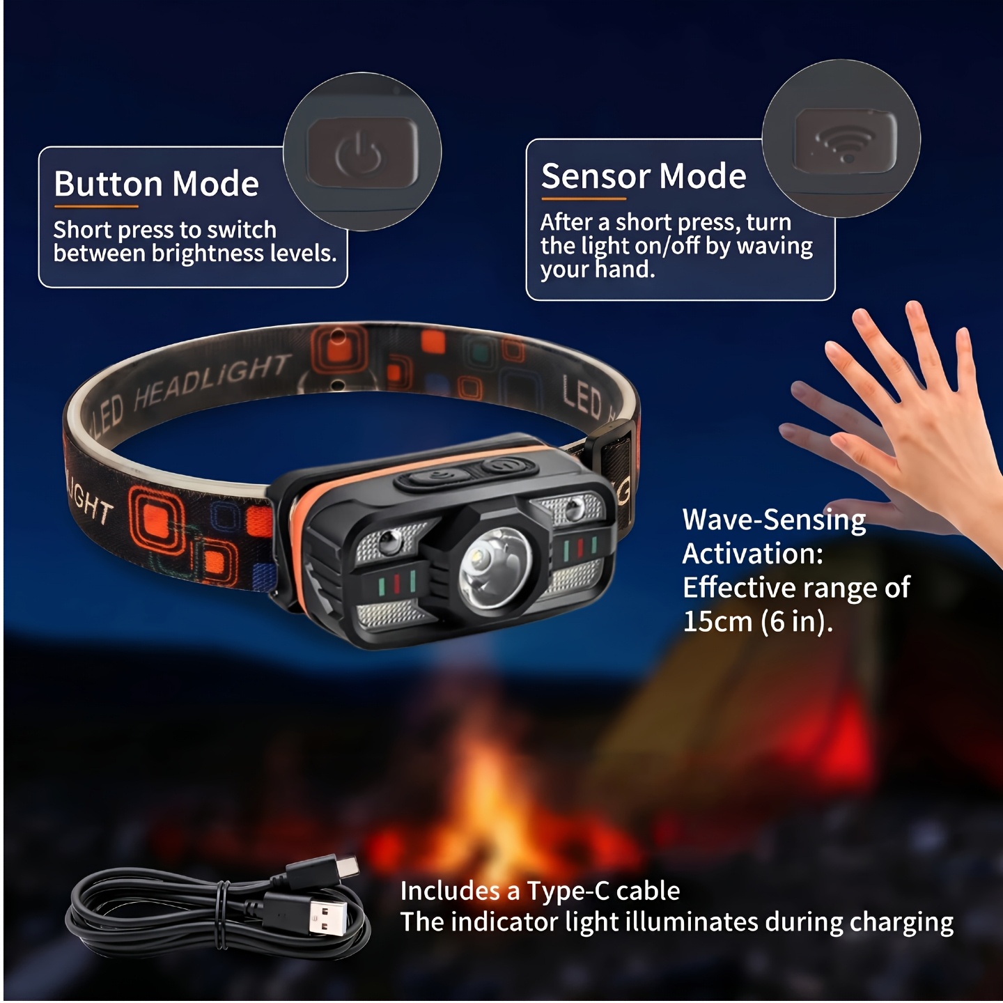 USB Şarj Edilebilir LED Far Da - Led Headlight Bulbs incelemesi ve fiyatı
